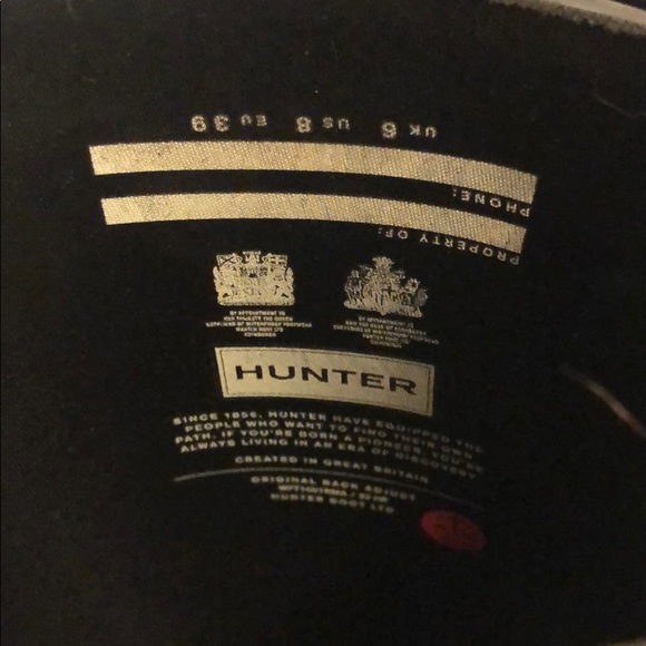 Hunter boots • black • sz 8 - Picture 6 of 8